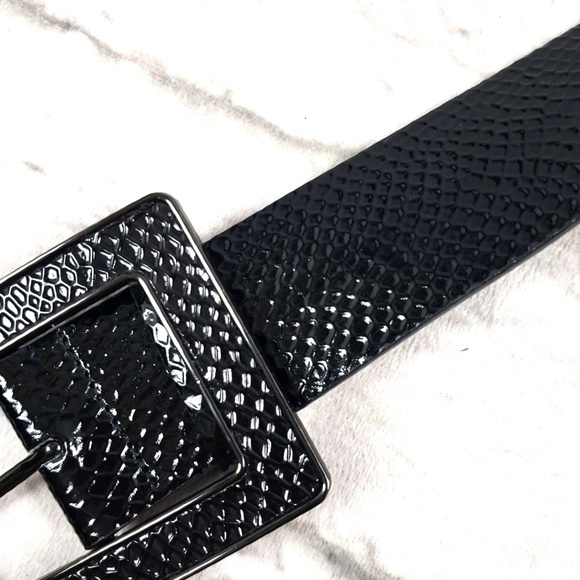 unbranded Accessories - PU Black Wide Belt
